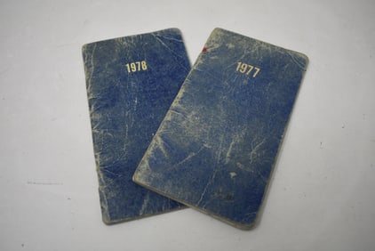 Lot of 2 Jack Brickhouse Personal Planners Calendars Chicago Cubs