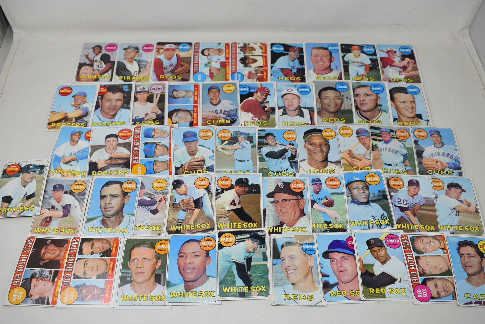 Group of 50 Baseball Cards Topps 1969 (1 of 6)