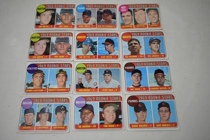 Group of 12 Topps 1969 All Stars Baseball Cards