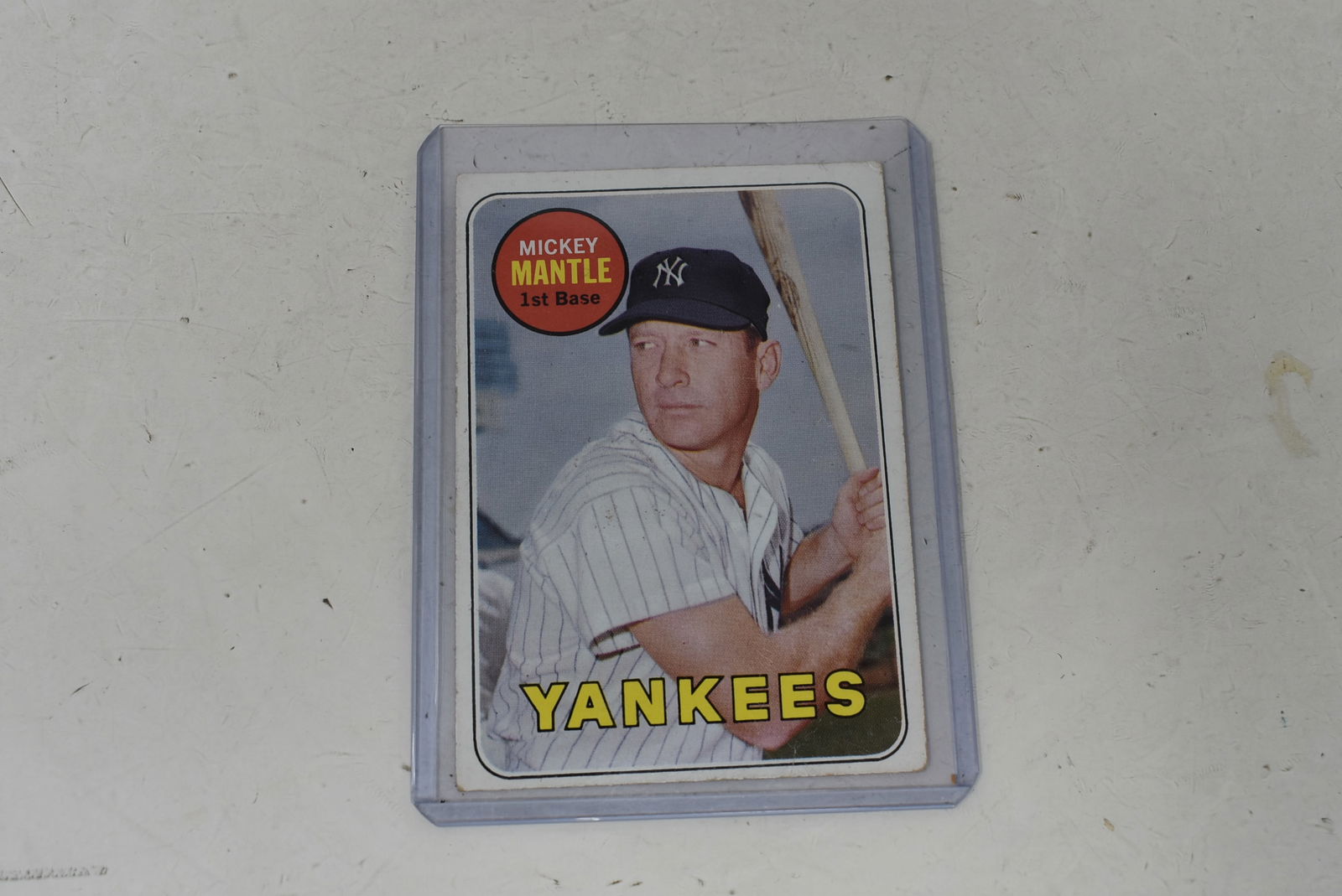 Topps 1969 Mickey Mantle Baseball Card (1 of 3)