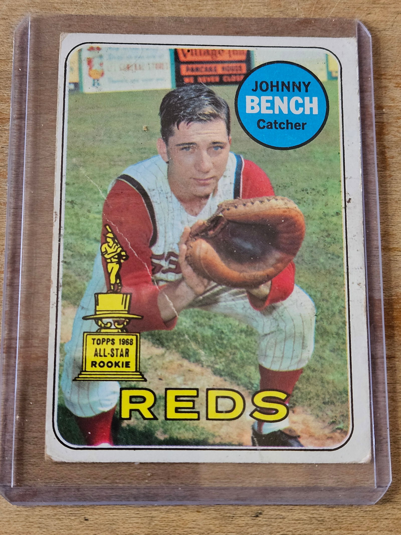 1969 Topps Johnny Bench Baseball Card (1 of 2)