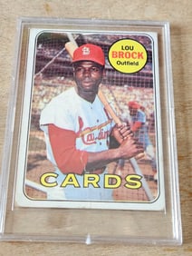 1969 Topps Lou Brock Baseball Card