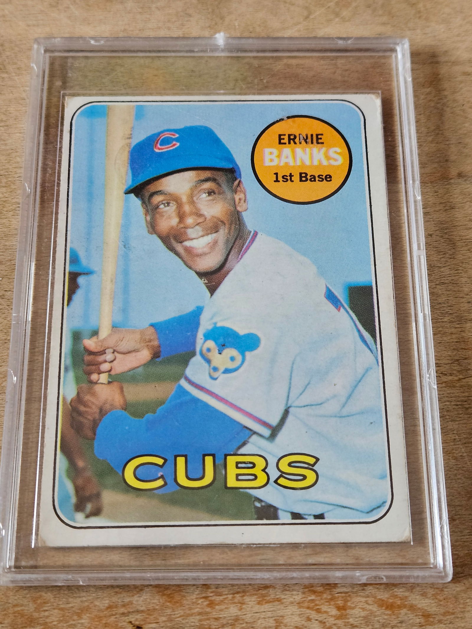 1969 Topps Ernie Banks Baseball Card (1 of 2)