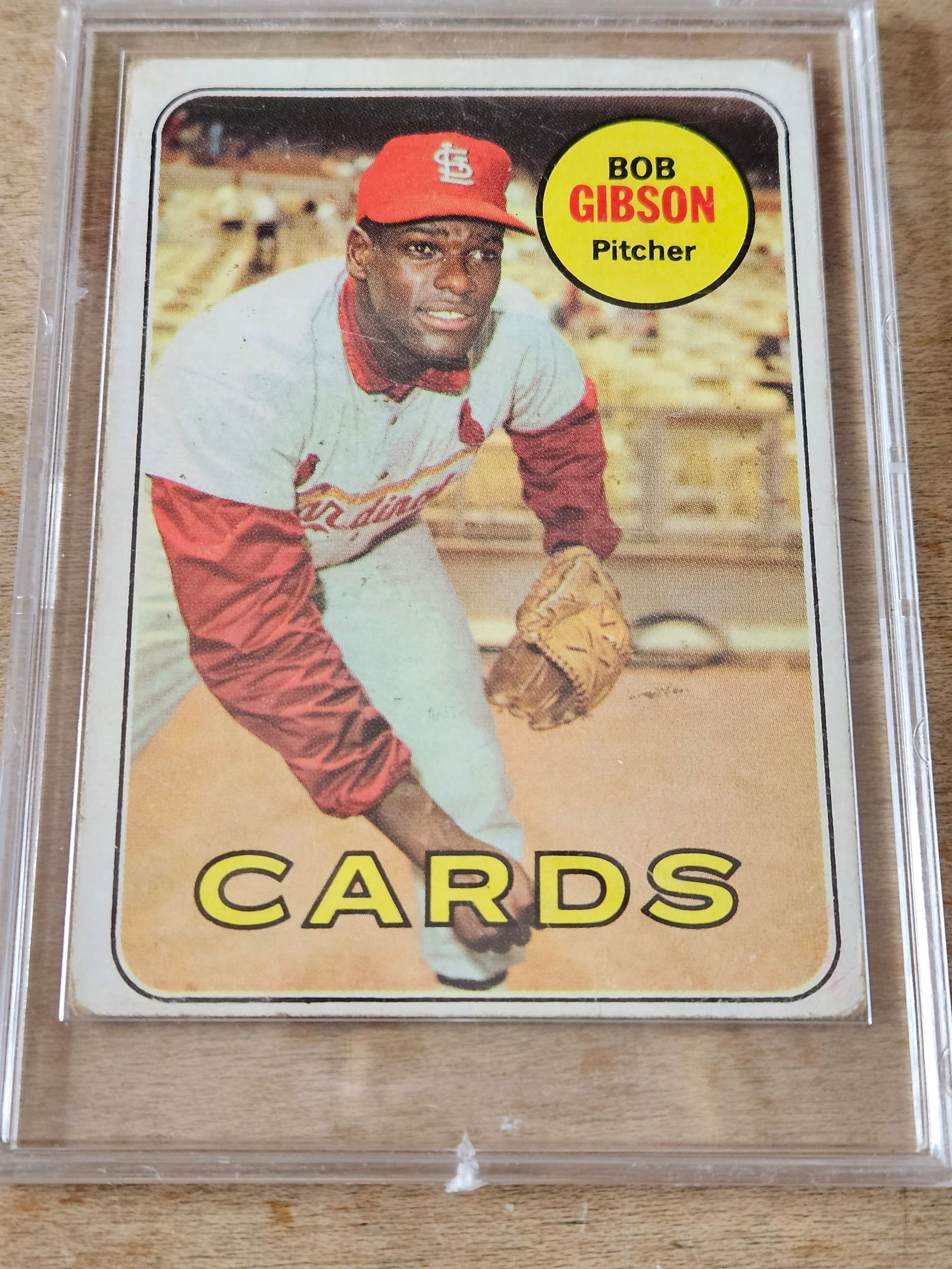 1969 Topps Bob Gibson Baseball Card (1 of 2)