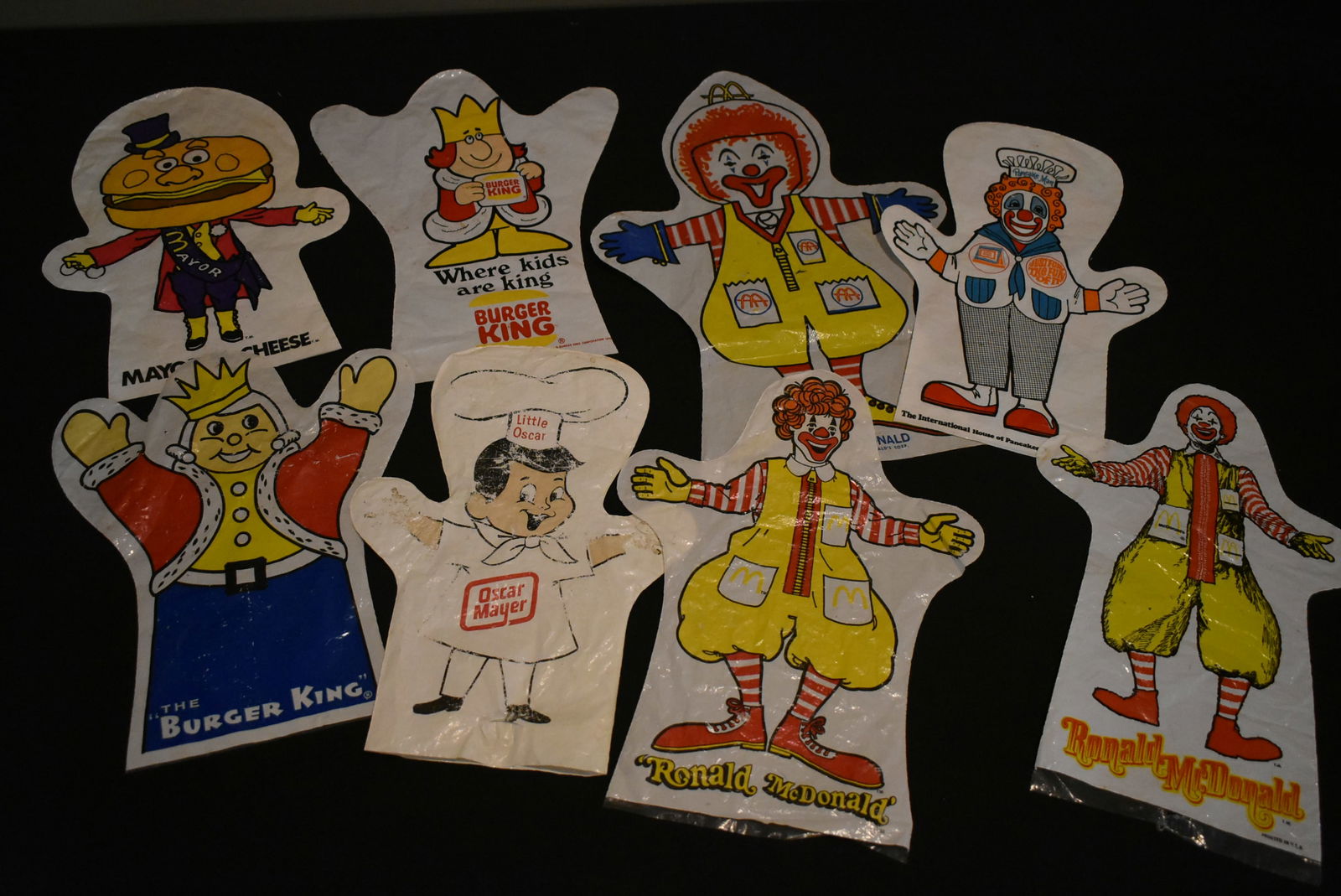 8 Vintage Fast Food Restaurant Hand Puppets (1 of 4)
