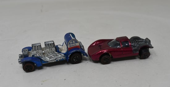 2 Vintage Hot Wheels Red Line Cars Red Lines