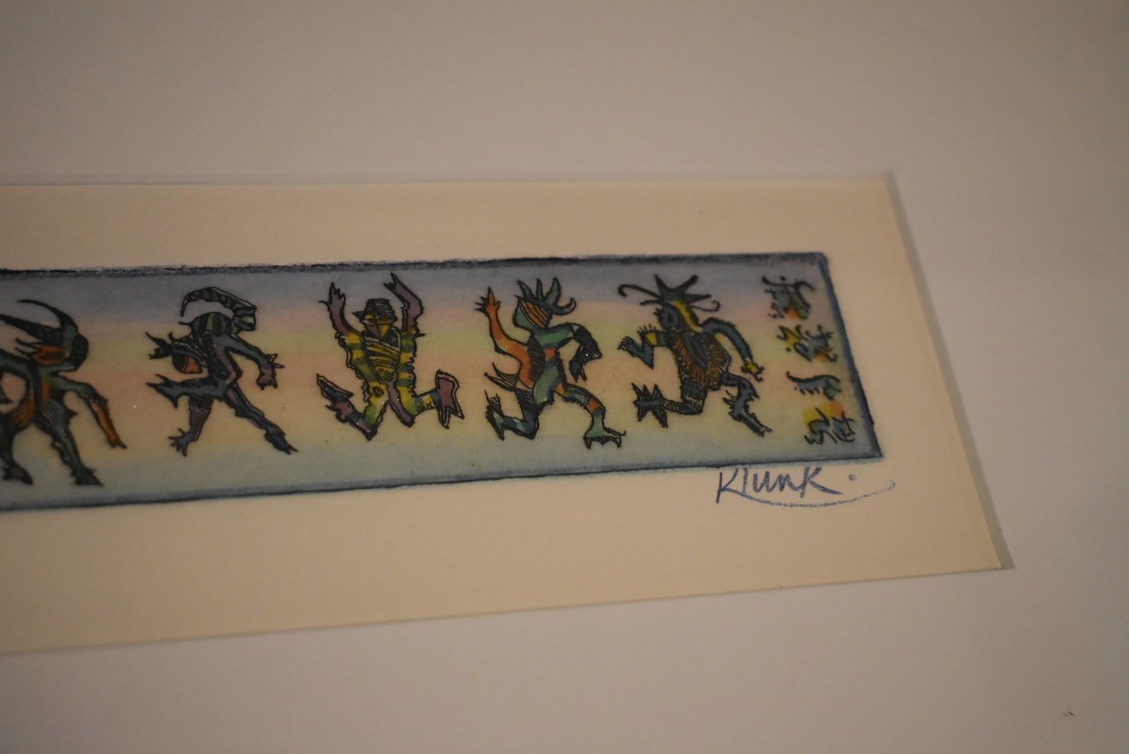 Robert Klunk "Mating Dance" Hand-Colored Etching Signed - 5