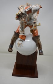 Meissen Baron Von Munchausen Porcelain Figure Numbered 22/250