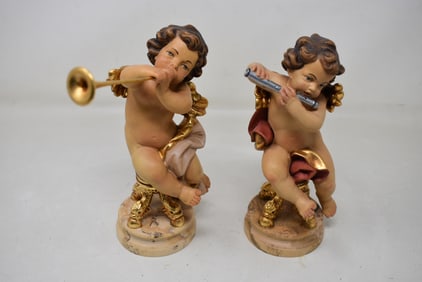 2 Lepi Italian Carved Wood 8" Angels Band