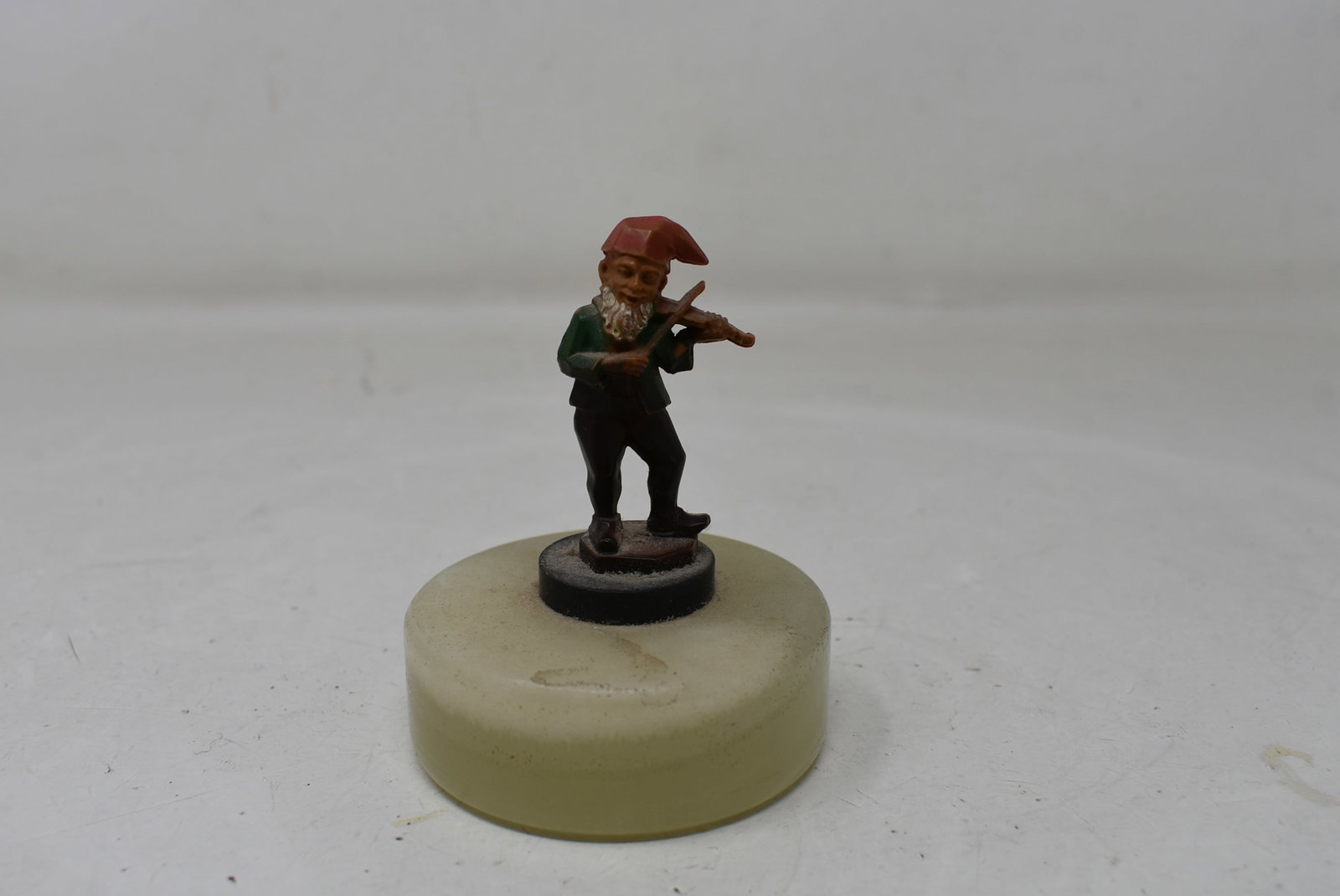 Small Gnome Playing Violin Figure on Marble Base (1 of 5)