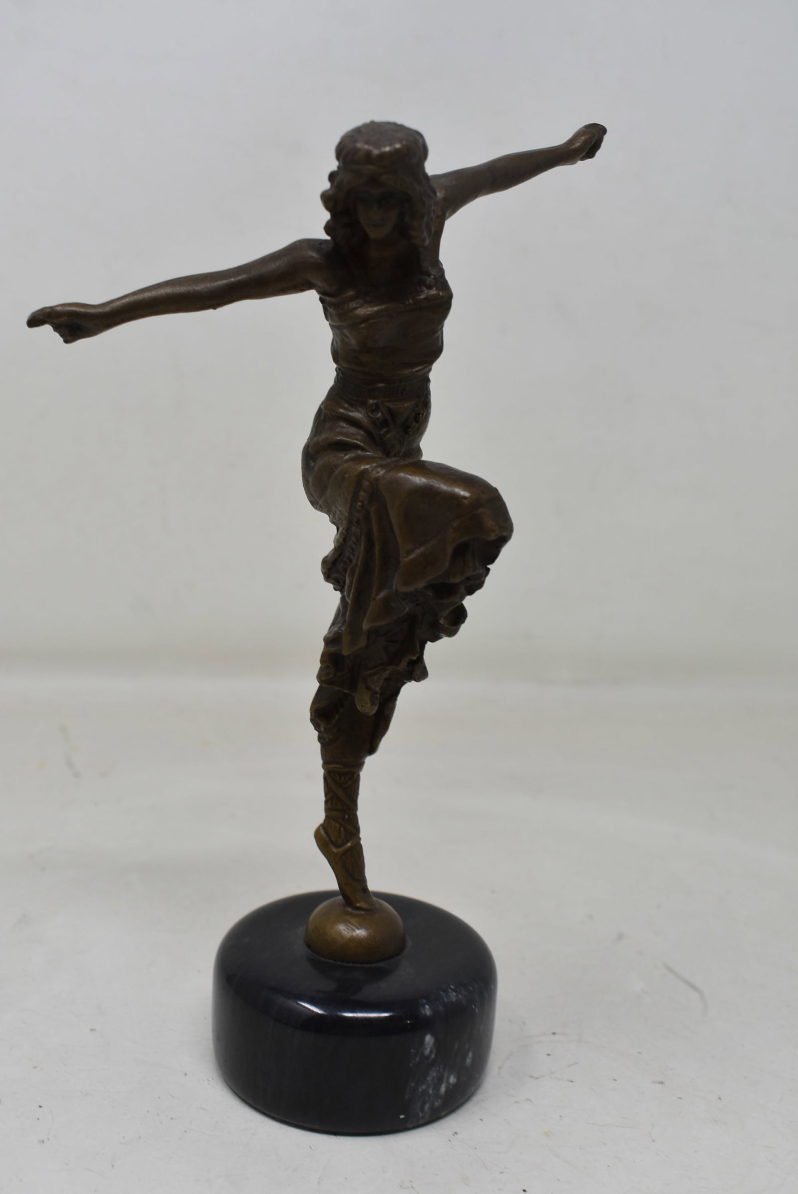 Paul Philippe Bronze 7.5" Russian Dancer on Marble Base (1 of 5)