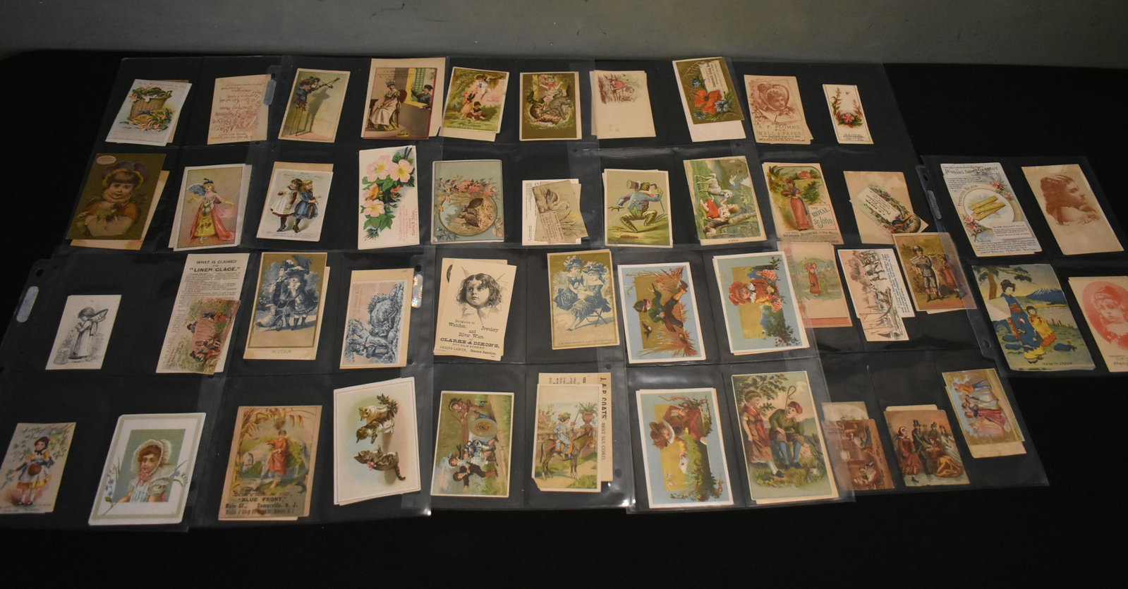 Lot of Victorian-Era Advertising Trade Cards 86 pcs (1 of 12)