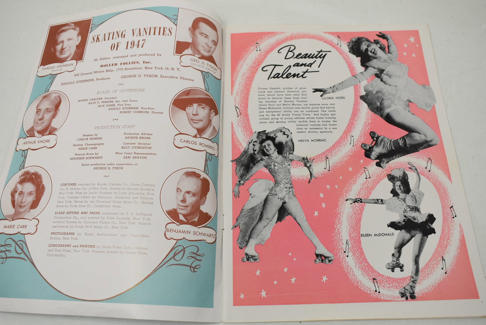 1947 Skating Vanities Program Vargas Cover - 3