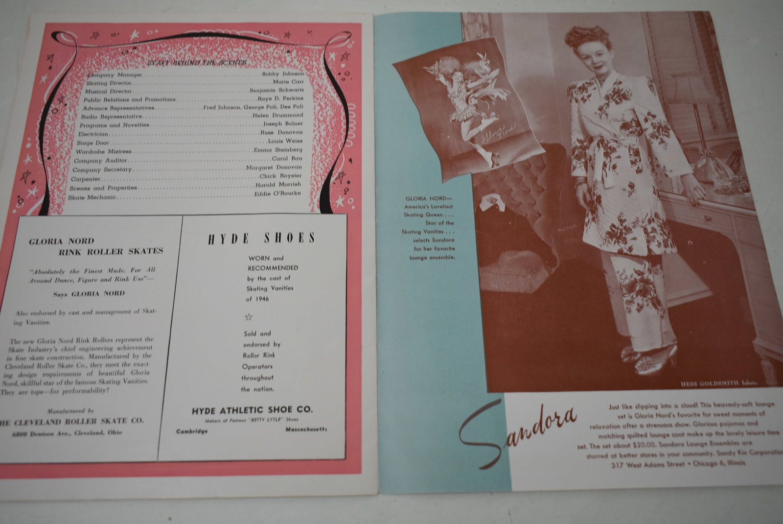 1947 Skating Vanities Program Vargas Cover - 5