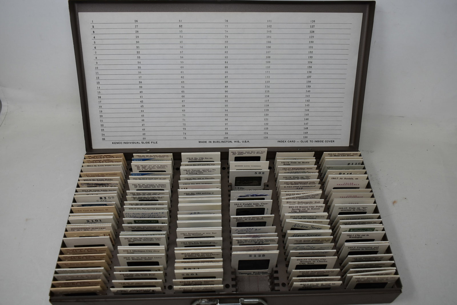 Box of Vintage 1950s & 1960's Railroad Train Slides (1 of 5)