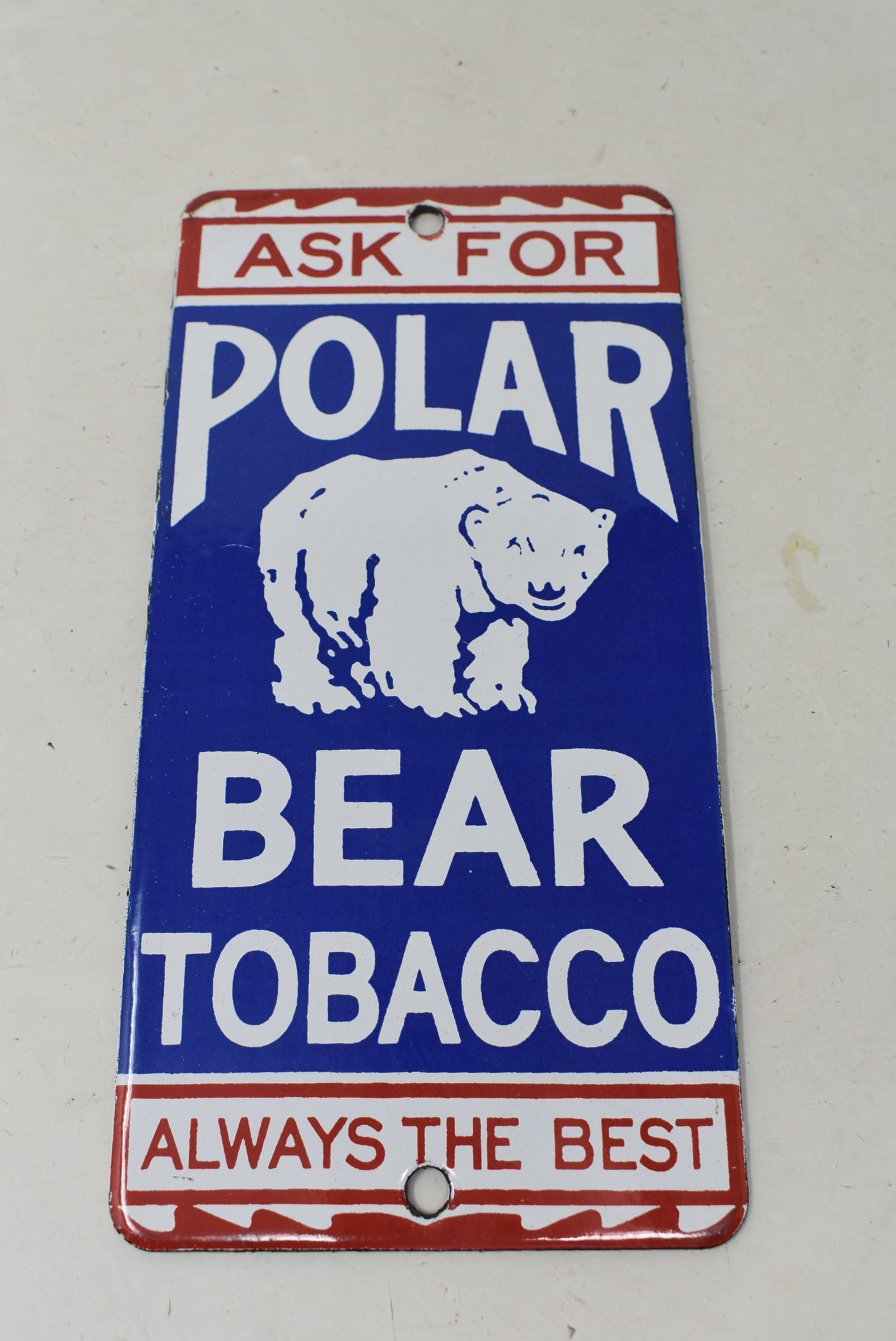Polar Bear Tobacco Porcelain Sign (1 of 3)