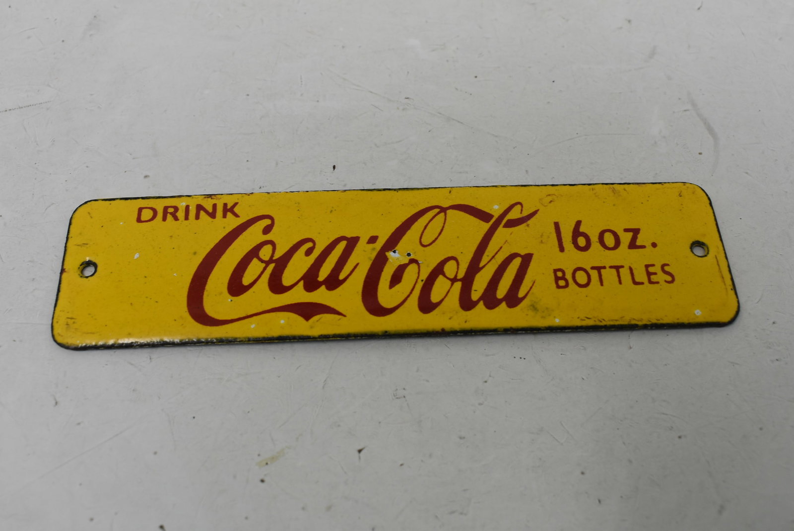Vintage "Drink Coca-Cola" Porcelain Crate Tag (1 of 3)
