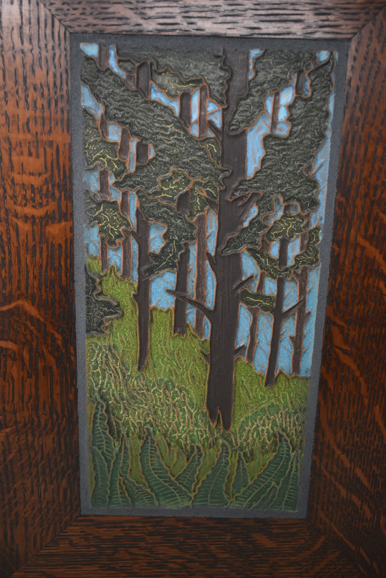 Jonathan White Framed Art Tile Pine Forest (1 of 4)