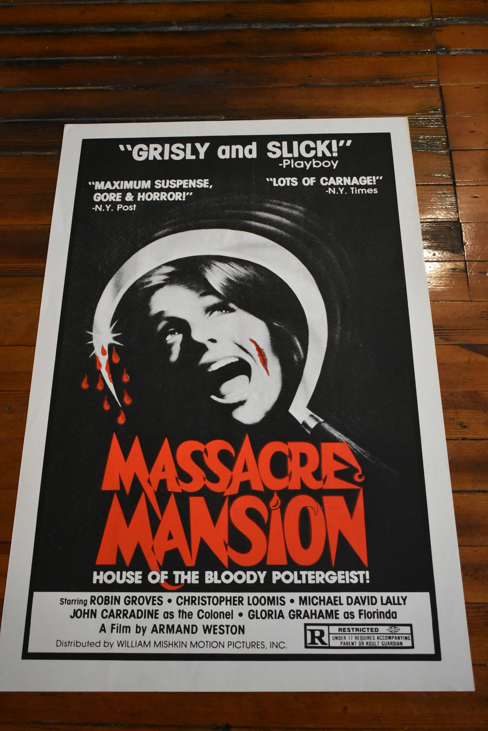 Massacre Mansion Original 1 Sheet Movie Theatre Poster 41x27 (1 of 4)