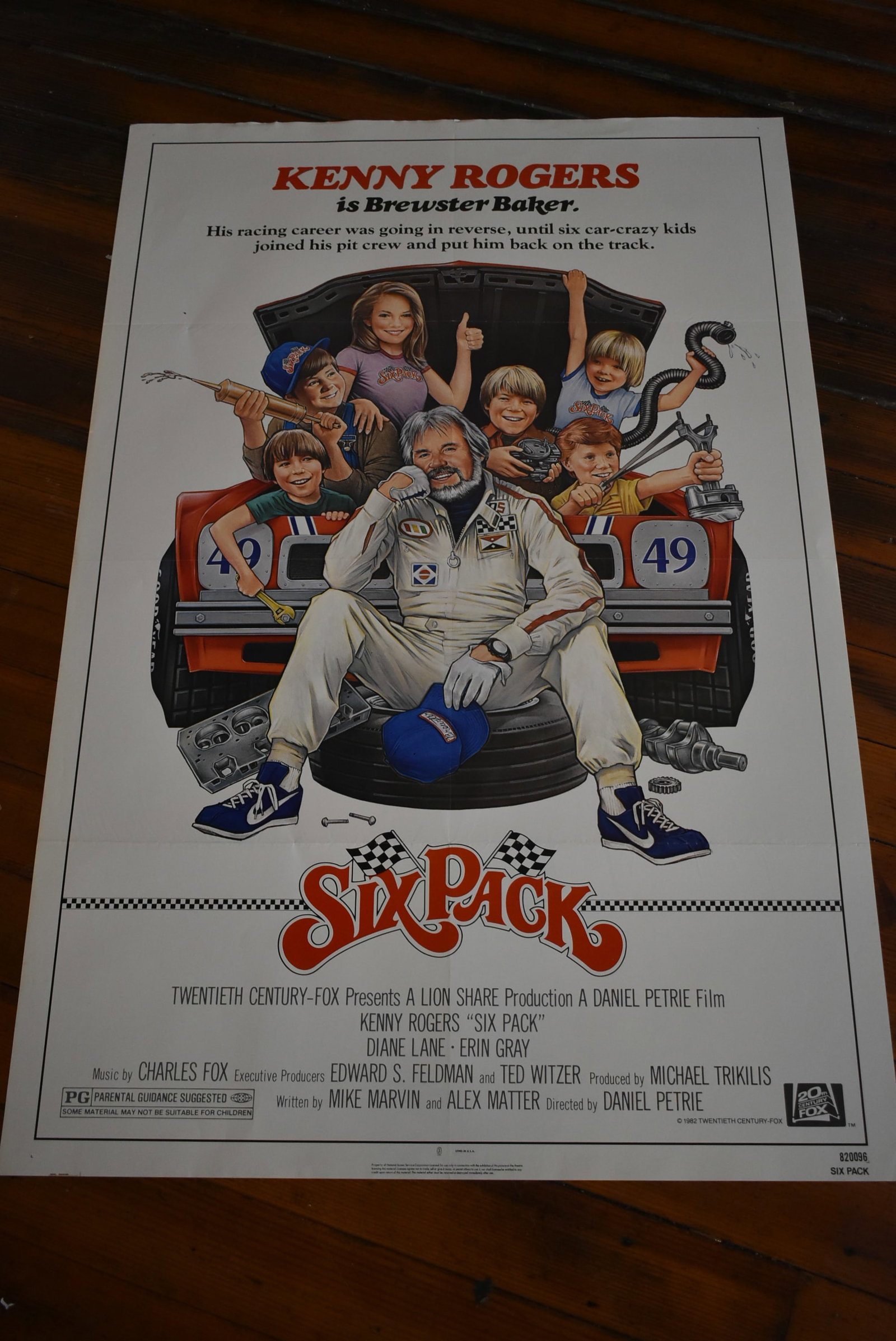 Kenny Rogers "Six Pack" Original 1 Sheet Movie Theater Poster 41x27 (1 of 4)