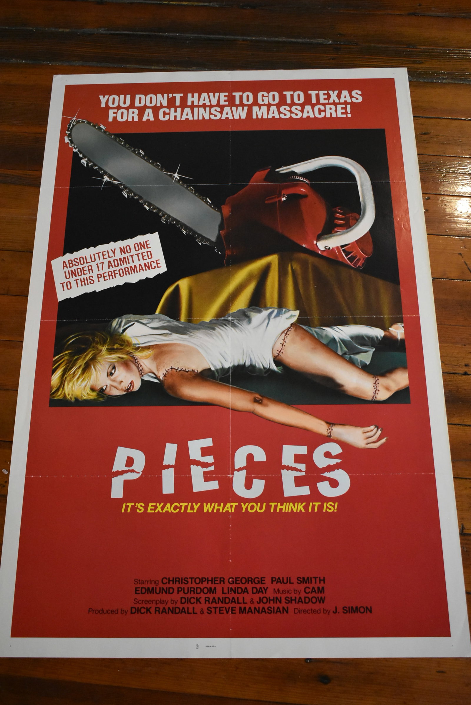 "Pieces" Original 1 Sheet Movie Theatre Poster 41x27: Pieces Original 1 Sheet Movie Folded Theatre Poster 41x27. In very good condition. Will be rolled for shipping