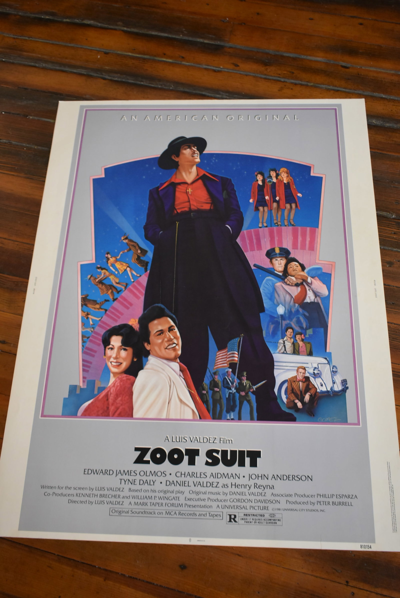 Zoot Suit Original 1 Sheet Movie Theater Poster 41 x 27 (1 of 4)
