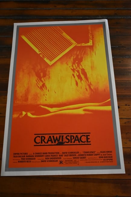Crawlspace Original One Sheet Movie Theater Poster 41 x 27 (1 of 4)