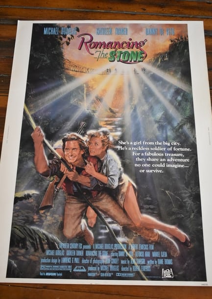 Romancing the Stone Original One Sheet Movie Theater Poster 41 x 27 (1 of 5)