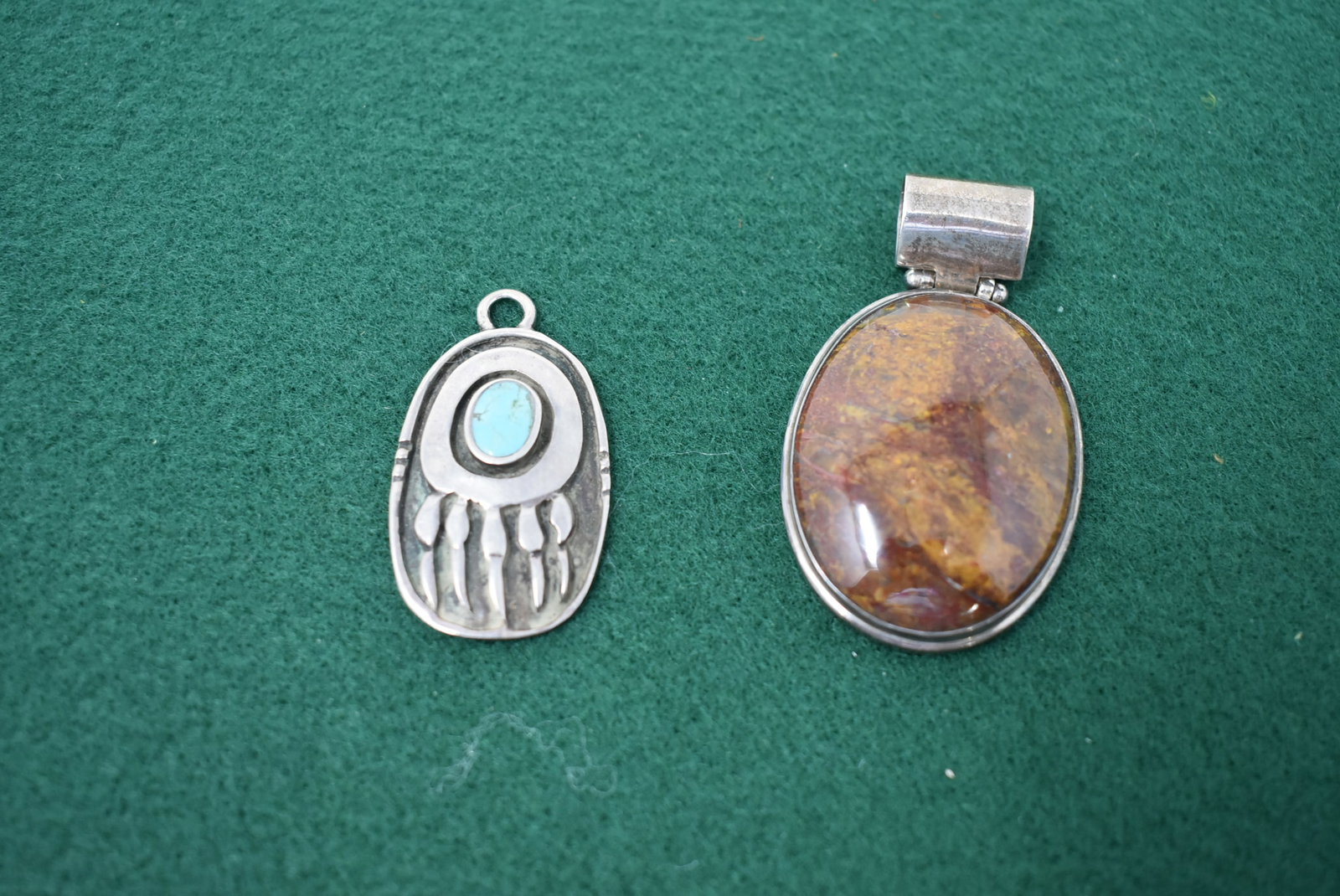 2 Sterling Silver & Stone Pendants (1 of 3)