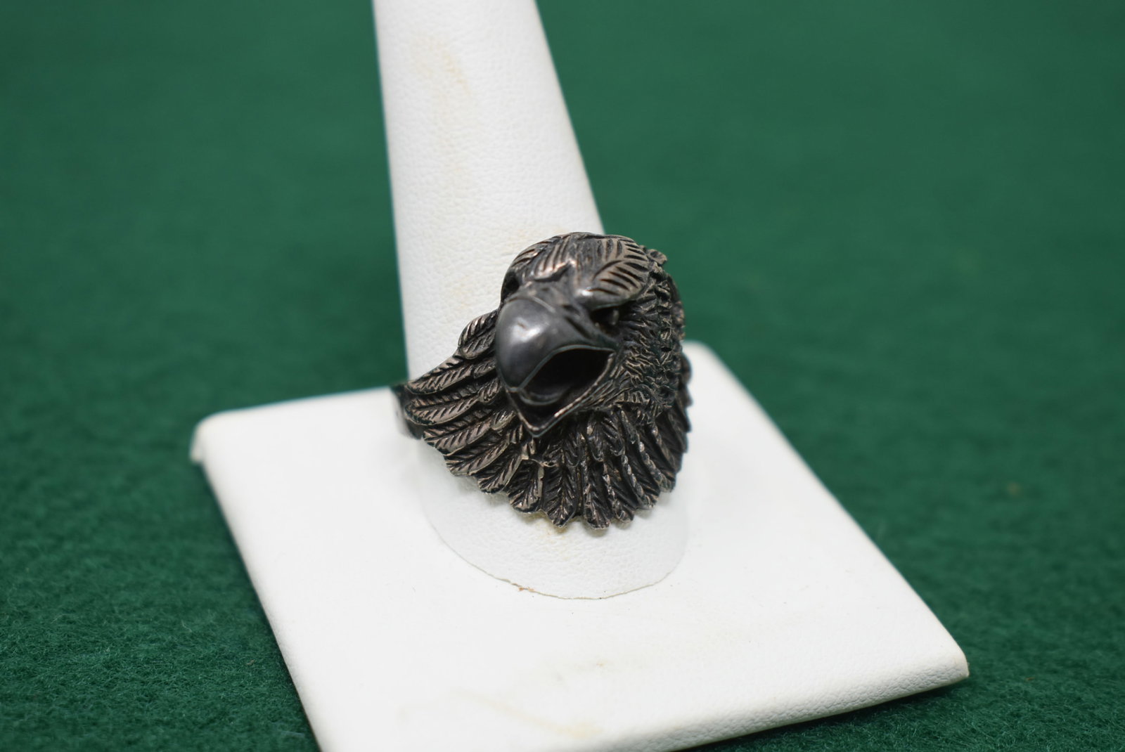 Men's Sterling Silver Eagle Ring size 13 (1 of 5)