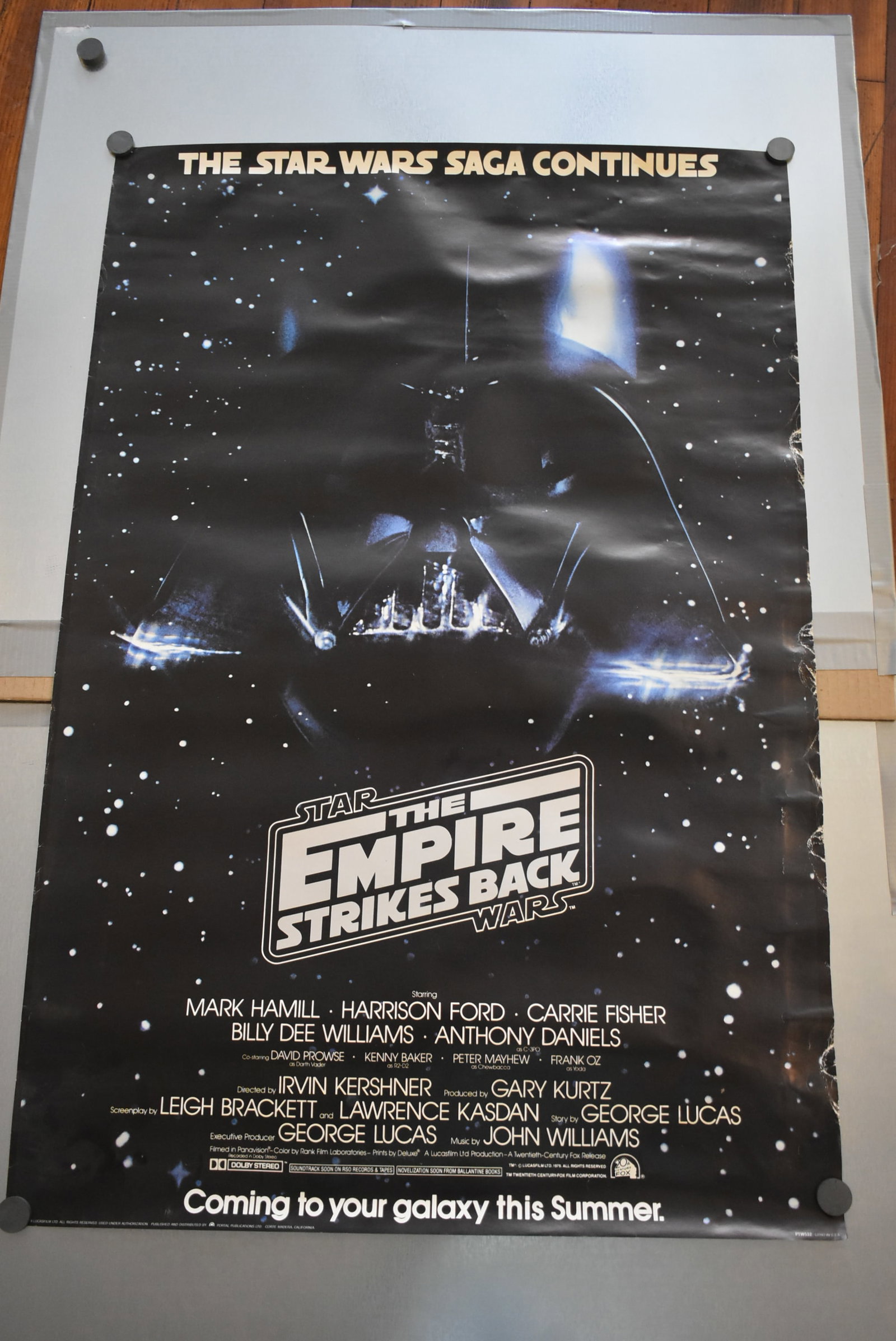 Original Star Wars Empire Strikes Back Movie Theater Poster (1 of 7)