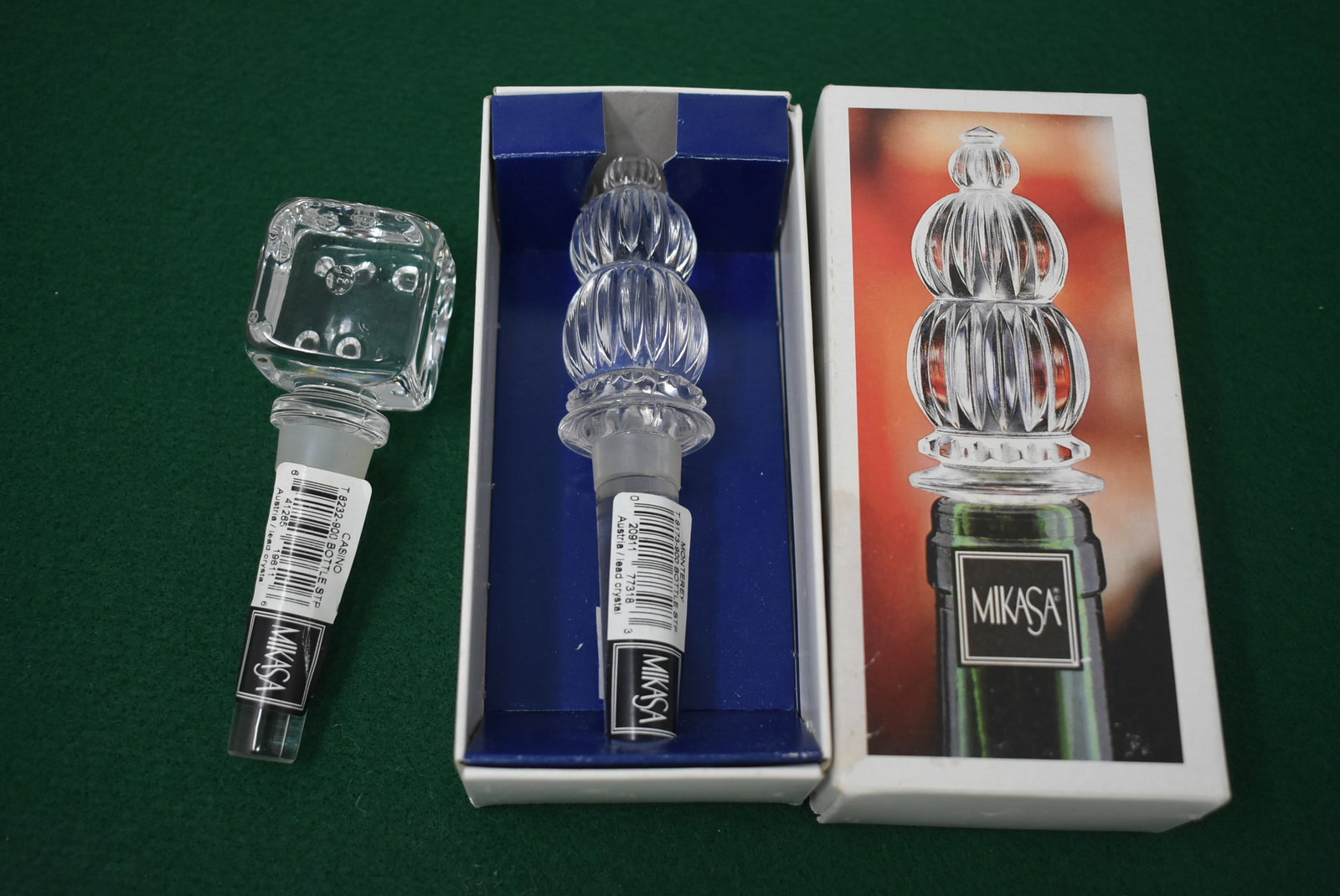 2 Mikasa Crystal Bottle Stoppers (1 of 2)