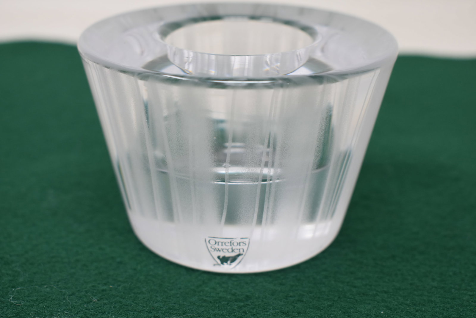 Clear Orrefors Sweden Crystal Voltive Holder (1 of 4)