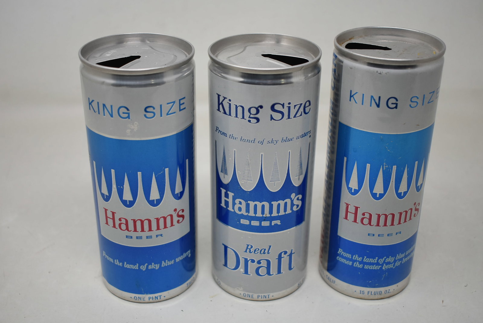 3 Hamm's 16oz Pull Tab Aluminum Beer Cans: 3 Hamm's 16oz Aluminum Pull Tab Beer Cans. See photos for condition.