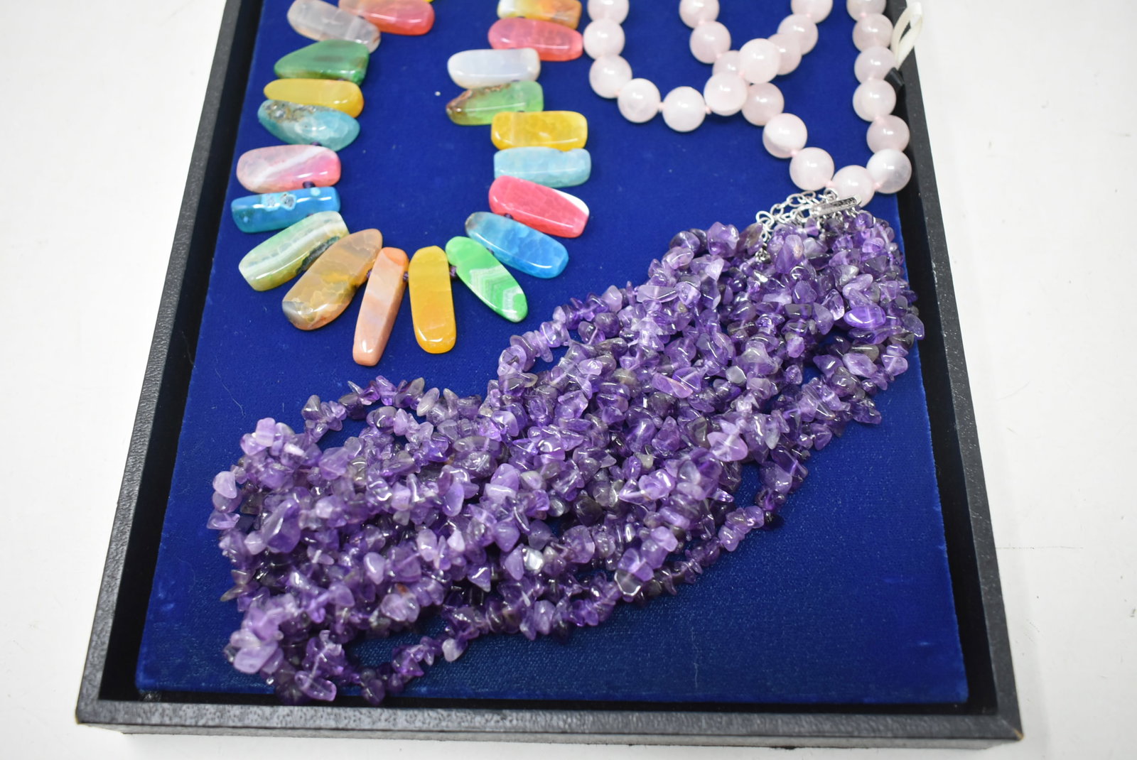 3 NICE Stone Statement Necklaces - 2
