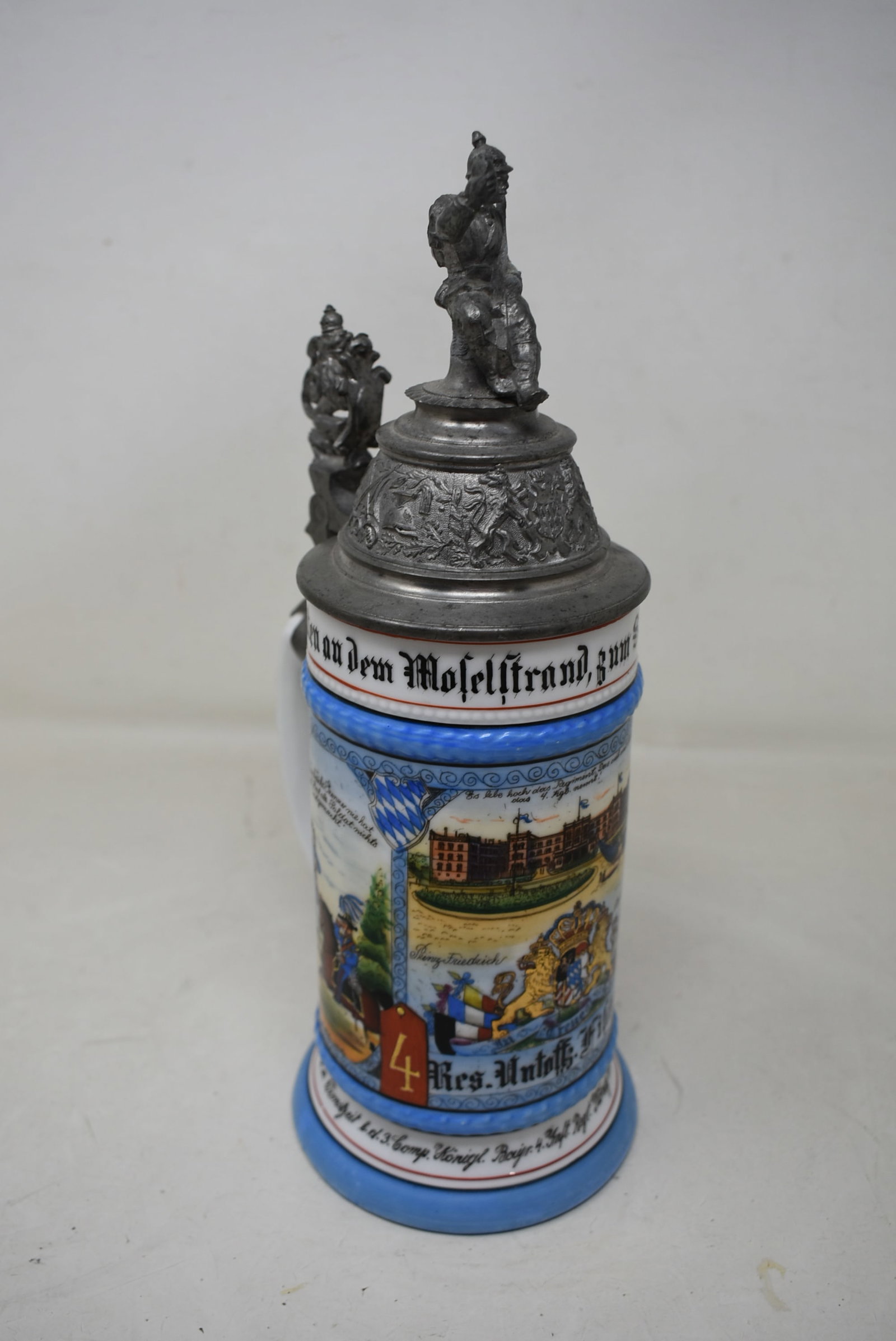 1902 German Regimental Beer Stein (1 of 9)