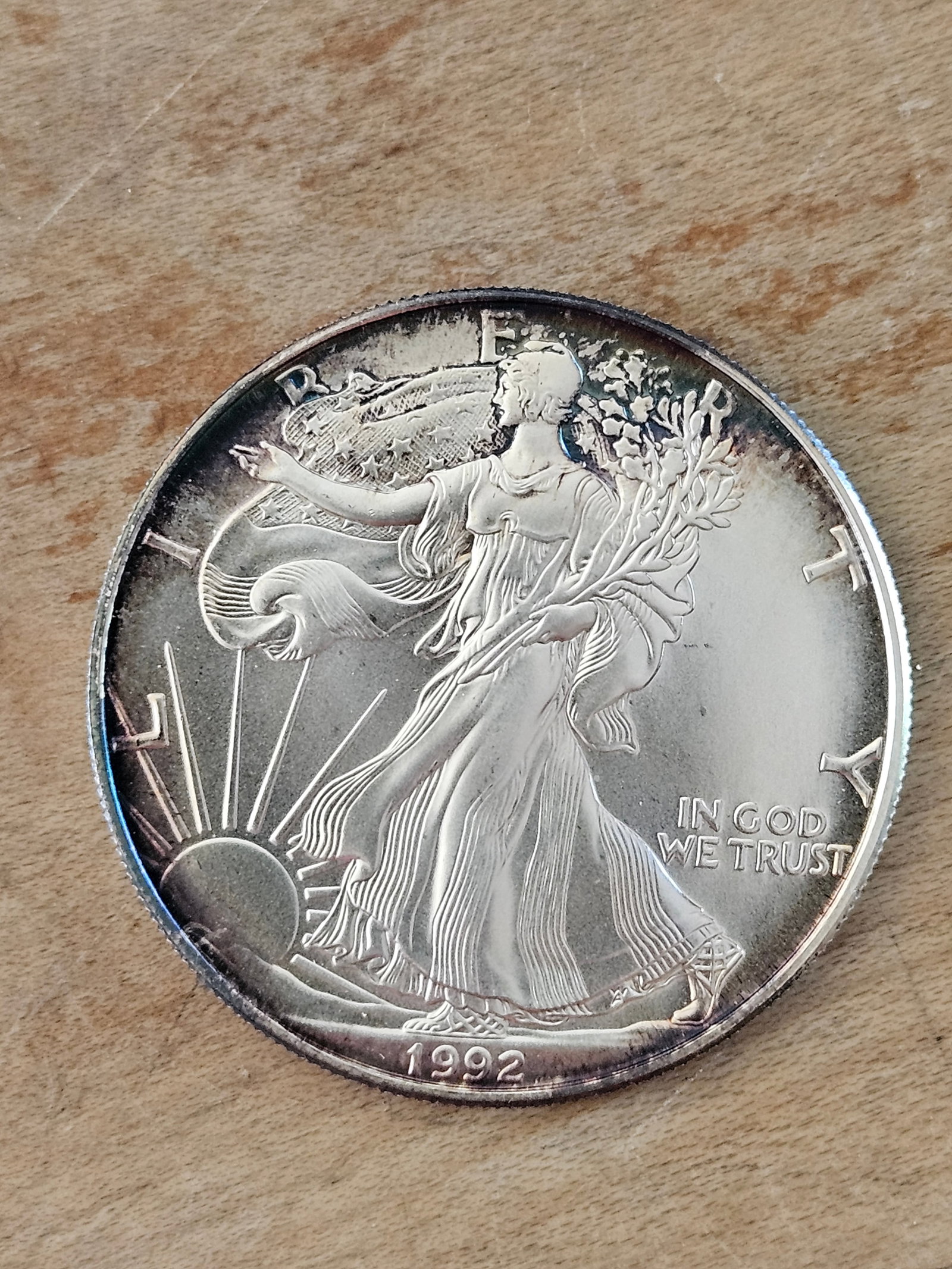 1992 1oz American Silver Eagle (1 of 3)