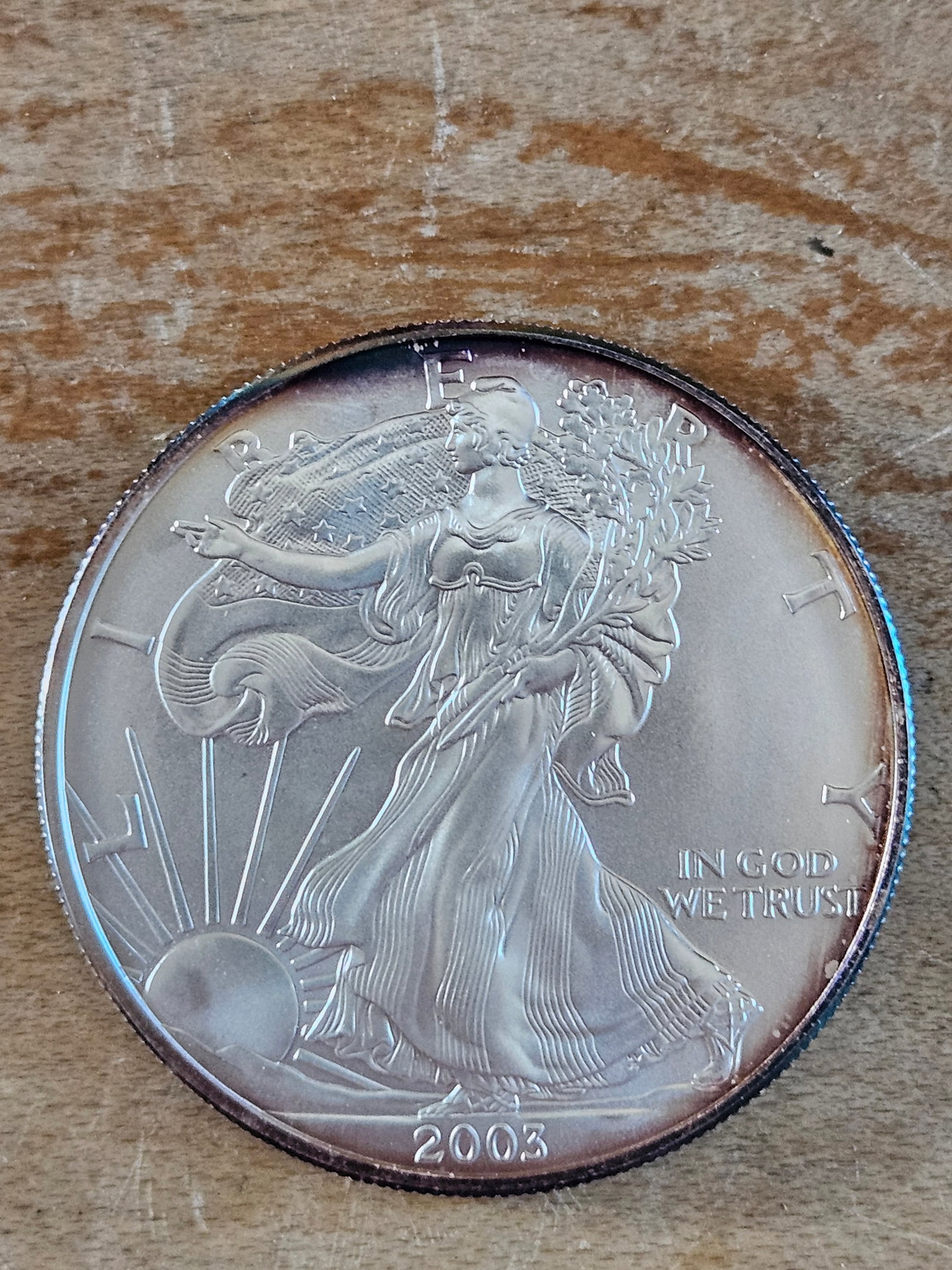 2003 1oz American Silver Eagle: 2003 1oz American Silver Eagle.