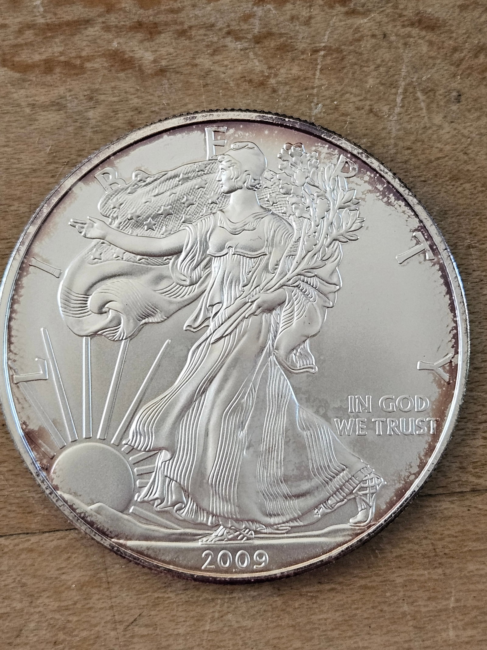 2009 1oz American Silver Eagle: 2009 1oz American Silver Eagle.