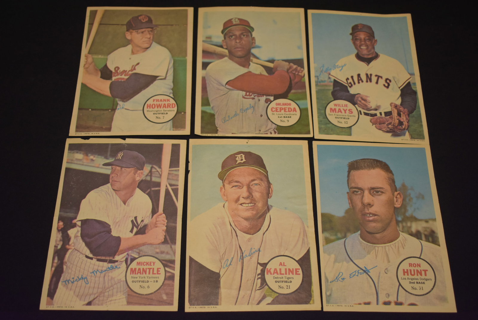 Group of 6 1967 Topps Pinips (1 of 6)