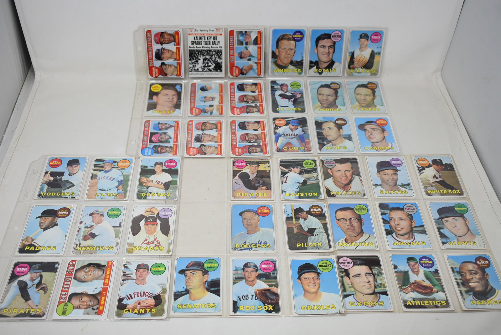 Group of 43 Topps 1969 Baseball Cards (1 of 5)