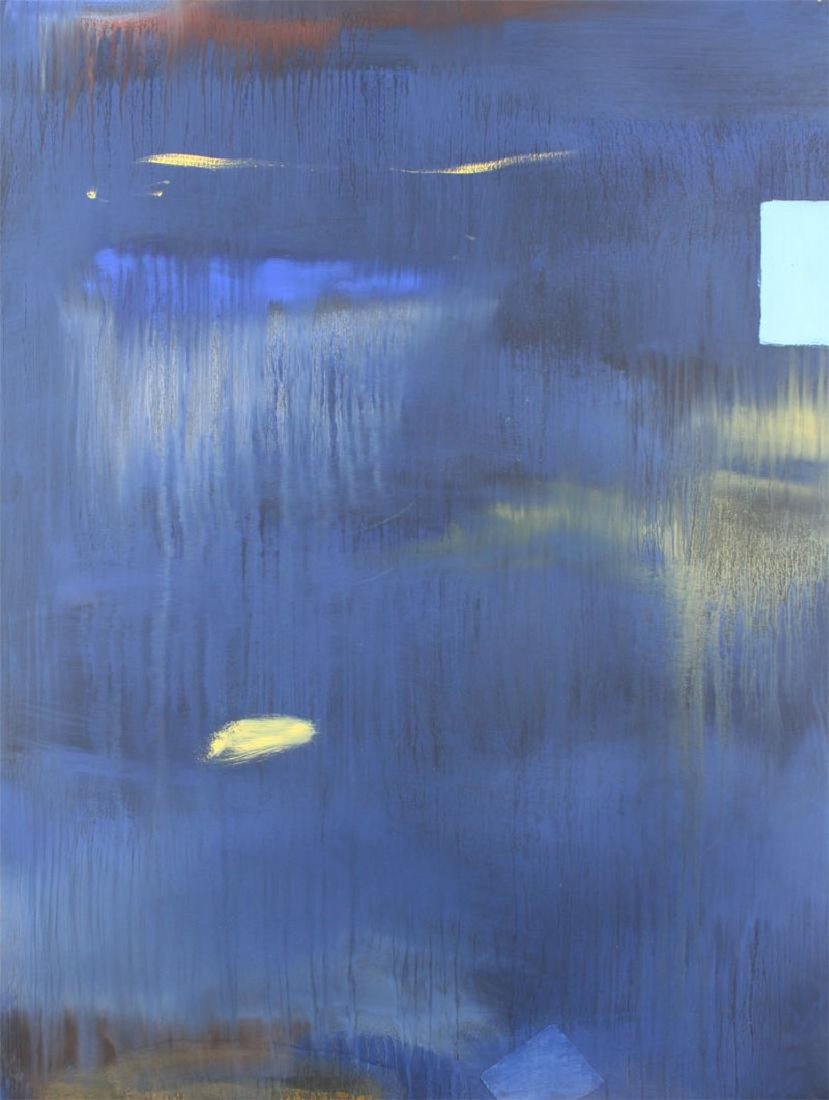 Curtis Ripley - #22 - Original Abstract Oil Painting: Curtis Ripley (b. 1949, USA) "#22" is an original abstract oil painting by the well known Southern California artist, and is part of a series Curtis did in 2007. We have three oil paintings on paper,