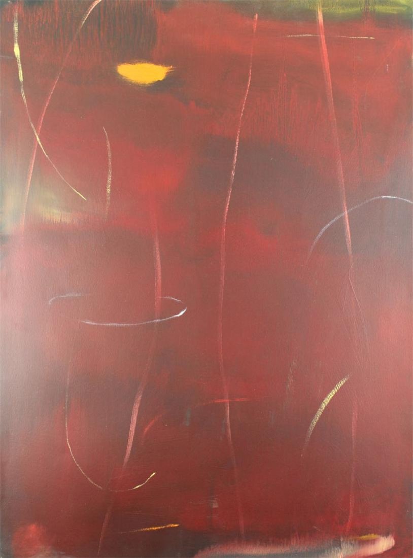 Curtis Ripley - #25 - Original Abstract Oil Painting: Curtis Ripley (b. 1949, USA) Abstract oil painting by well known Southern California artist, this work is part of a series Curtis did in 2007. We have three oil paintings on paper, each signed, dated