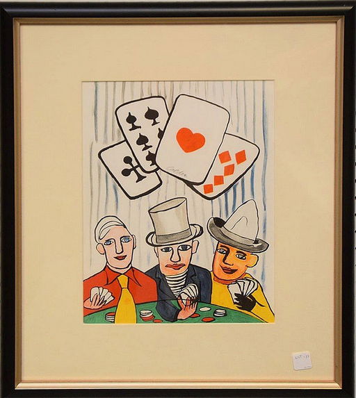 Alexander Calder Card Players Lithograph Mar 09 2019 Leviton Fine Art Llc In Ca
