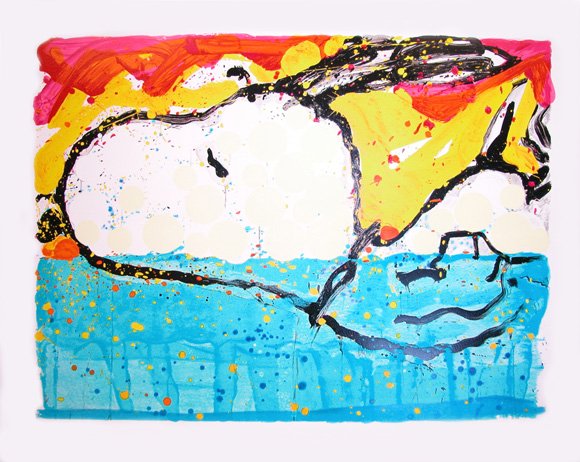 Tom Everhart - Bora Bora Boogie Oogie: Tom Everhart (b. 1952, USA) - This 2003 image, "Bora Bora Boogie Oogie" is a limited edition (118 of 500) hand pulled original lithograph on museum quality deckle-edge paper, numbered and hand signed 