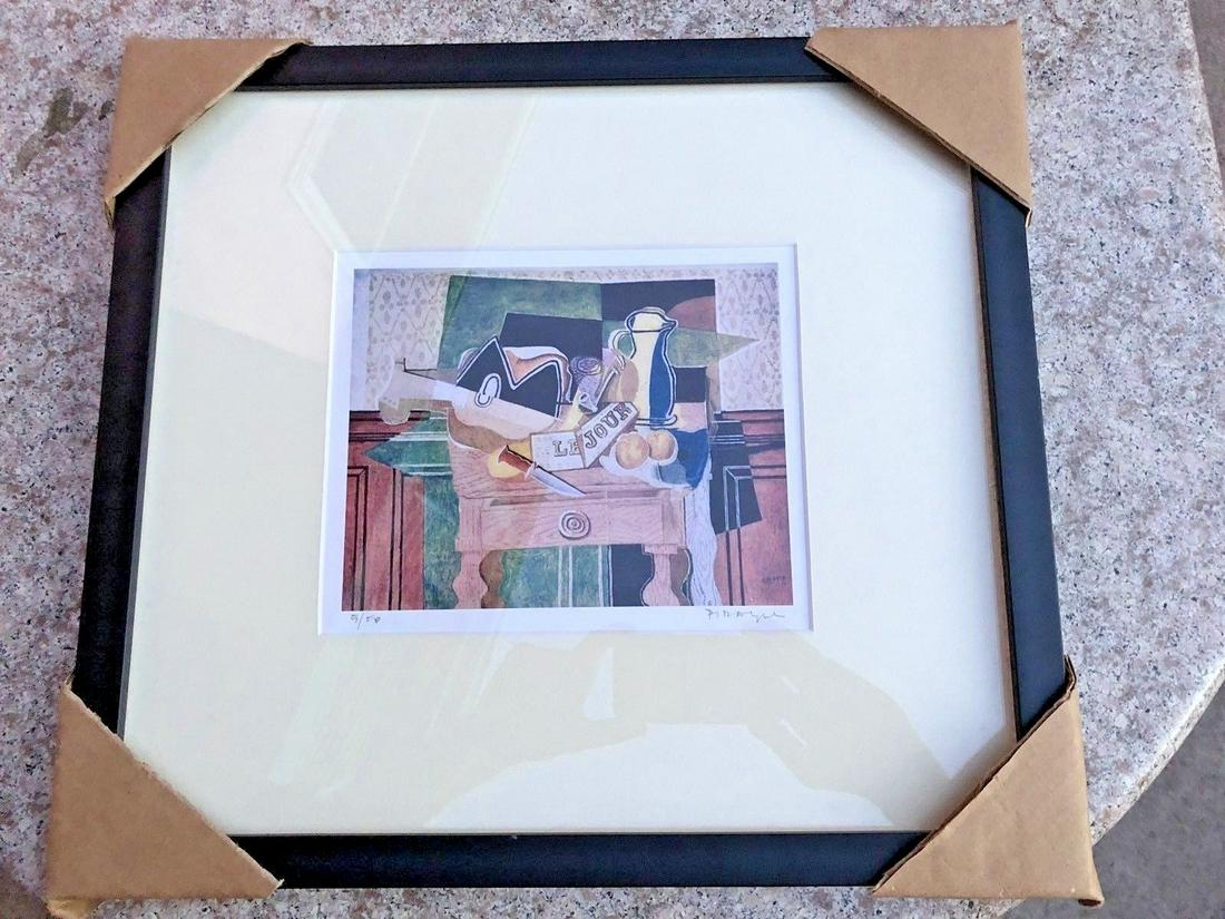 Georges Braque (After) - Still Life: Le Jour: (After) Georges Braque (1882-1963, France.) "Still Life: Le Jour" - This is a limited edition lithograph print of Braque's (1929) oil on canvas painting that is on view at the National Gallery of Art 