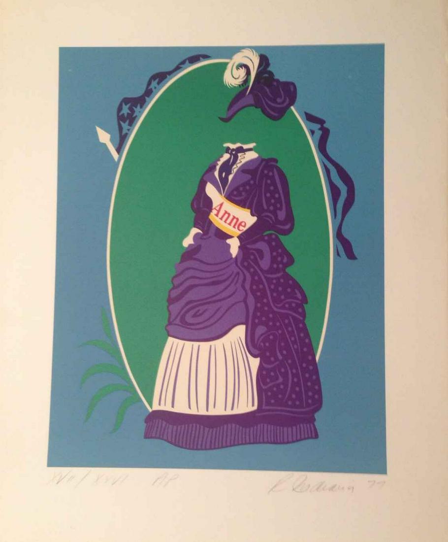 Robert Indiana - Anne: Robert Indiana (1928 - 2018, American) "Anne" (1977) Lithograph, printed on Arches Paper by Fernand Mourlot, Paris; Edition: 150; Size: 24 in. x 20 in. (60.96 cm x 50.8 cm) Hand signed and numbered (X