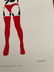 Banksy-Sexy Girl Hugging Teddy Red Stockings - 3