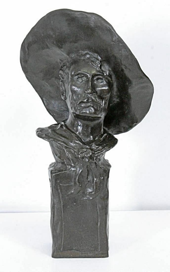 Frederic Remington - Sergeant: (After) Frederic Remington (1861 Â– 1909, American) Â“SergeantÂ” was originally known as Â‘Bust of Rough Rider SergeantÂ’. The original bronze sculpture was created in 1904 by the artis