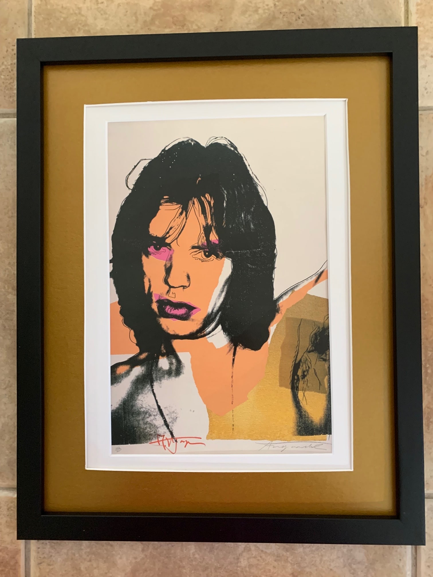 Andy Warhol - Mick Jagger: (After) Andy Warhol (American, 1928–1987) “Mick Jagger” - Offset lithograph after the Andy Warhol Estate rare vintage 1989 collector's Pop Art offset lithograph print "Mick Jagger" (1975); n